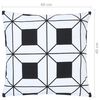 vidaXL Cuscini 2 pz con Stampa Bianchi e Neri 40x40 cm in Cotone