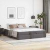 vidaXL Struttura letto con materasso con materasso 2 pcs Grigio PVC