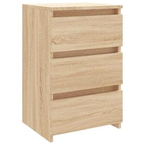 vidaXL Comodino Rovere Sonoma 40x35x62,5 cm in Legno Multistrato