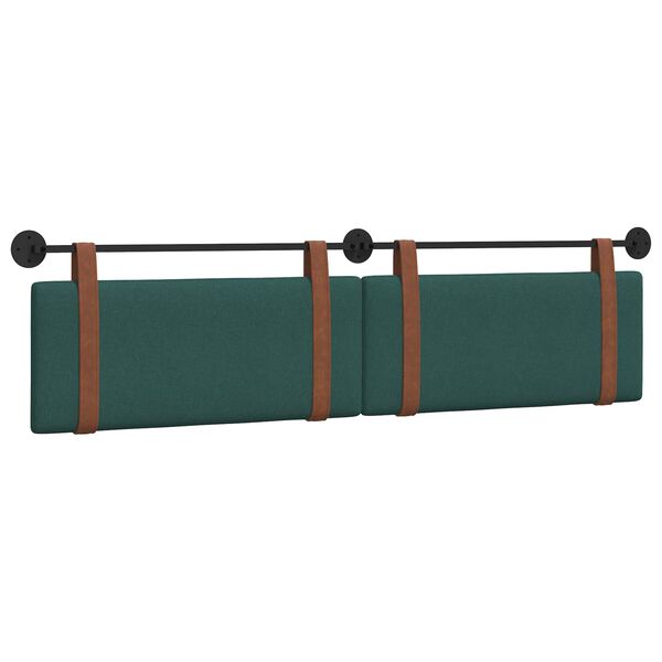 vidaXL Testata appesa Verde Scuro 210 x 55 x 5 cm PU Antico