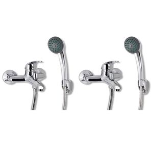 vidaXL Set Miscelatori Doccia 2 pz