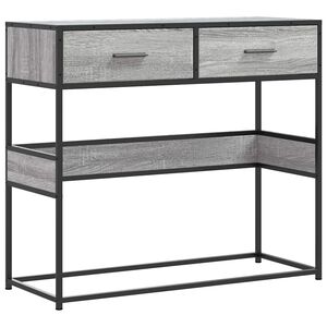 vidaXL Tavolo Consolle Rovere Sonoma 90x35x80 cm in Legno Multistrato