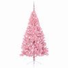 vidaXL Albero di Natale artificiale con luci integrate Rosa 180 cm PVC