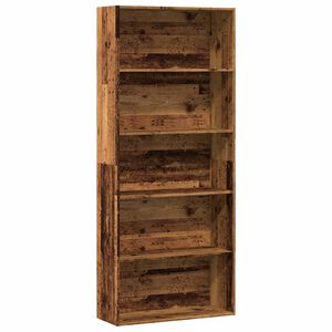 vidaXL Libreria Legno Antico 80x30x189 cm in Legno Multistrato