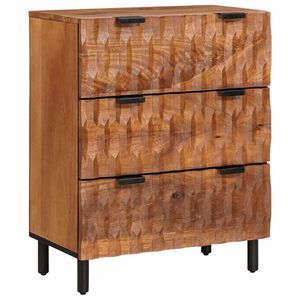 vidaXL Credenza Finitura Marrone Acacia 60 x 33 x 75 cm