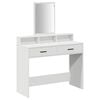 vidaXL Tavolo da Trucco Bianco 100 x 41 x 140 cm Legno ingegnerizzato