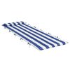 vidaXL Cuscino per Lettino Righe Bianche e Blu 180x60x4 Tessuto Oxford