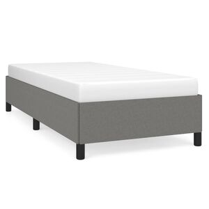 vidaXL Giroletto senza Materasso Grigio Scuro 100x200 cm Tessuto