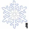 vidaXL Fiocco di Neve di Natale 156 LED Blu 55,5 x 55,5 x 0,75 cm PVC