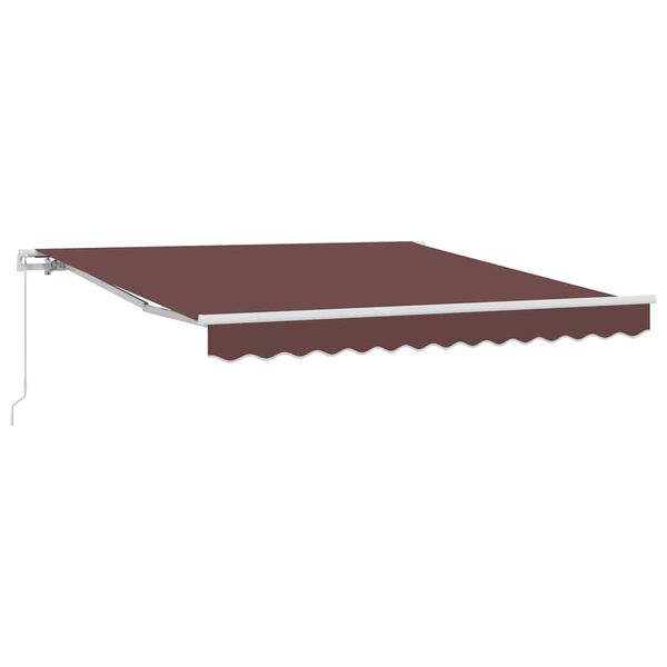 vidaXL Tenda Sole Retrattile Manuale 300x250 cm Marrone