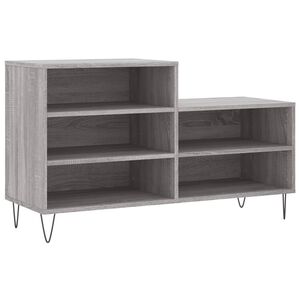 vidaXL Scarpiera Grigio Sonoma 102x36x60 cm in Legno Multistrato