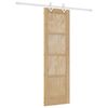 vidaXL Porta scorrevole Naturale e Bianco 61 x 198,5 cm