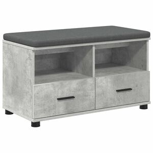 vidaXL Panca per ingresso Grigio Cemento 80 x 38 x 46 cm