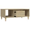 vidaXL Tavolino Salotto Rovere Sonoma 90x50x36,5 cm Legno Multistrato