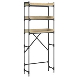 vidaXL Scaffale per Lavatrice Rovere Sonoma 67x25x163 cm Multistrato