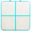 vidaXL Tappetino Ginnastica Gonfiabile e Pompa 200x200x10 cm PVC Verde