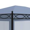 vidaXL Gazebo con Schermi a Rete 3x4 cm Antracite in Acciaio