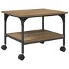 vidaXL Supporto per Stampante Rovere artigianale 50 x 40 x 38 cm
