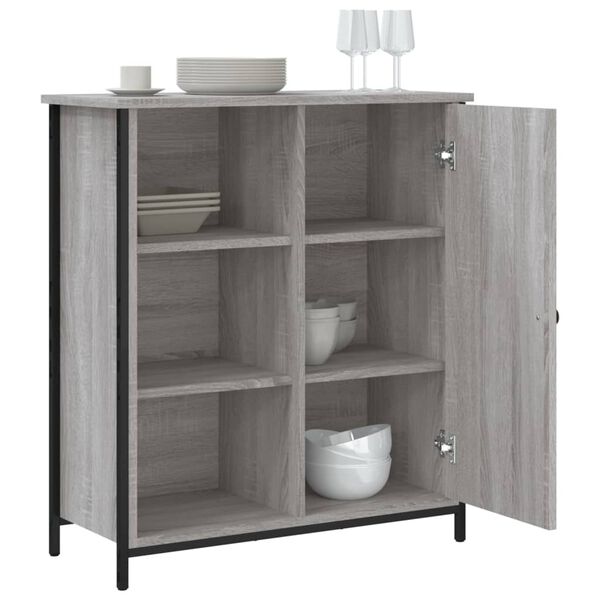 vidaXL Credenza Grigio Sonoma 70x30x80 cm in Legno Multistrato