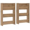 vidaXL Mobile per scarpe 2 pz 60 x 18 x 90 cm Legno ingegnerizzato