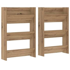 vidaXL Mobile per scarpe 2 pz 60 x 18 x 90 cm Legno ingegnerizzato