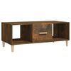 vidaXL Tavolino da Salotto Rovere Fumo 102x50x40 cm Legno Multistrato
