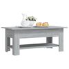 vidaXL Tavolino da Salotto Grigio Sonoma 102x55x42 cm in Truciolato