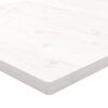 vidaXL Piano Tavolo Bianco 60x60x2,5cm Legno Massello di Pino Quadrato
