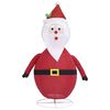 vidaXL Figura Decorativa Babbo Natale con LED Tessuto Lusso 60 cm