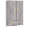 vidaXL Credenza Grigio Sonoma 69,5x31x115 cm in Legno Multistrato