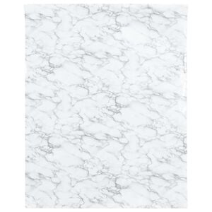 vidaXL Adesivo per Mobili Autoadesivo Bianco Marmoreo 90x500 cm in PVC
