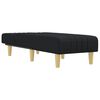 vidaXL Chaise Longue in Tessuto Nero