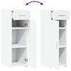 vidaXL Credenza Bianca 30x42,5x93 cm in Legno Multistrato
