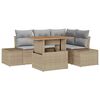 vidaXL Set Divano da Giardino 5 pz Beige e grigio