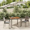 vidaXL Set da Pranzo da Giardino 3 pz con Cuscini in Polyrattan Grigio