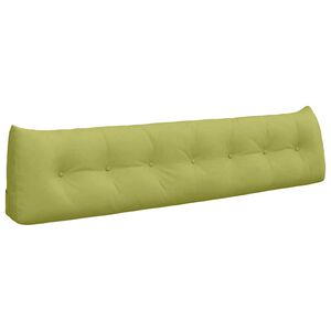 vidaXL Cuscino per Schiena Verde chiaro 200 x 24 x 50 cm Tessuto