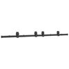 vidaXL Kit di Binari per Porte Scorrevoli 183 cm Acciaio Nero