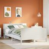 vidaXL Letto Libreria senza Materasso Bianco 135x190 cm Legno di Pino