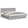 vidaXL Struttura del letto con cassetto Grigio Sonoma 200 x 200 cm