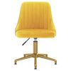 vidaXL Sedie da Pranzo Girevoli 6 pz Gialle in Velluto