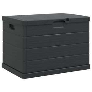 vidaXL Scatola di Stoccaggio per Giardino Plastica 77,5 x 54,5 x 53 cm