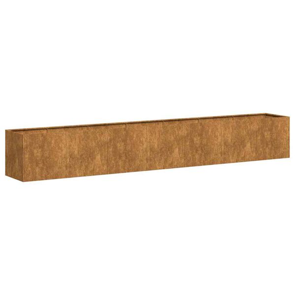 vidaXL Fioriera Arrugginita 280x40x40 cm in Acciaio Corten