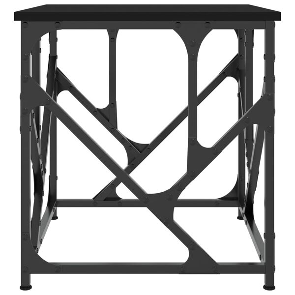 vidaXL Tavolino da Salotto Nero 45x45x47,5 cm in Legno Multistrato
