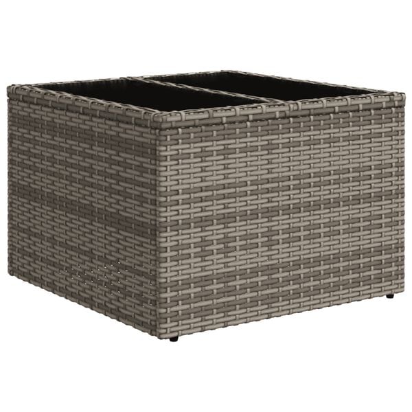 vidaXL Set Divani da Giardino 7 pz con Cuscini Grigio in Polyrattan
