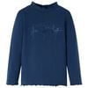 vidaXL Maglietta Bambina Maniche Lunghe Blu Marino 128