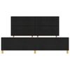 vidaXL Struttura del letto con testiera Nero 200 x 200 cm Tessuto