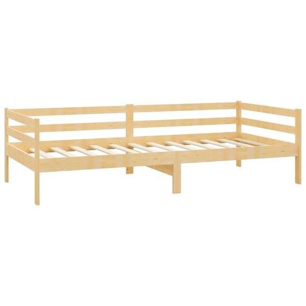vidaXL Divano Letto con Cassetti 90x200 cm Legno Massello di Pino