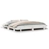 vidaXL Letto senza Materasso Bianco 160x200 cm Legno Massello di Pino