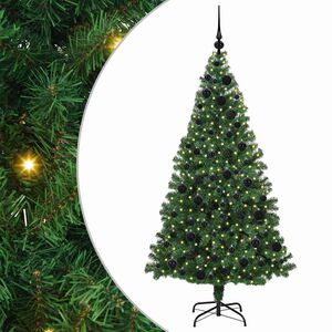 vidaXL Albero di Natale artificiale con 300 LED Verde 180 cm
