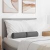 vidaXL Cuscini a rullo 2 pcs Grigio scuro &Oslash; 15 x 40 cm Tessuto